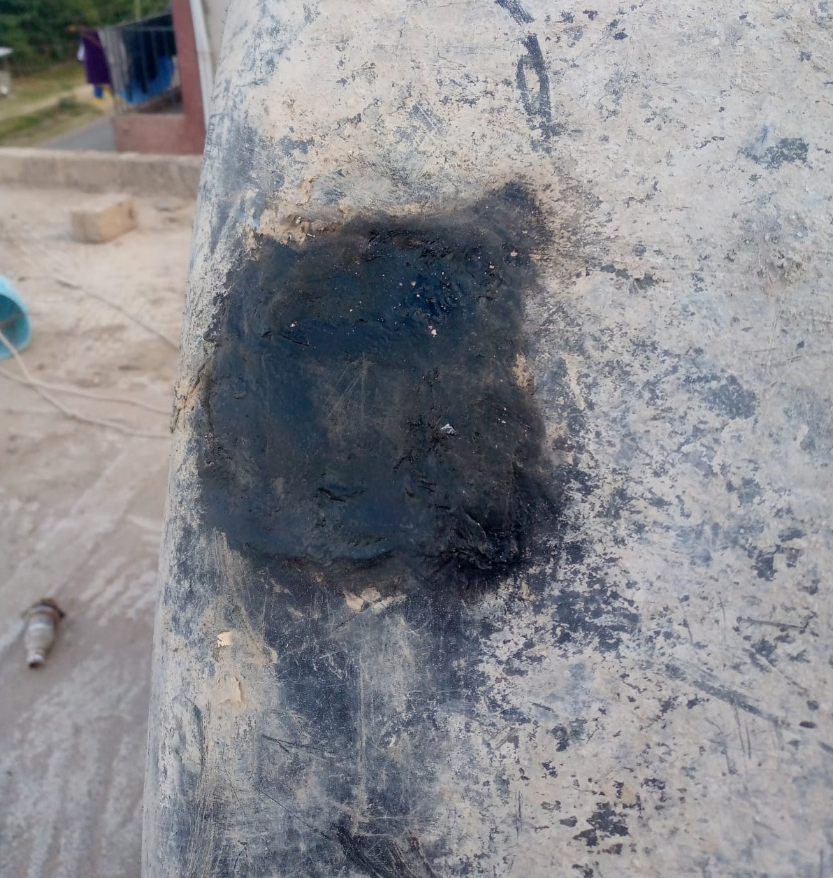 Water tank repair in Kimbu town